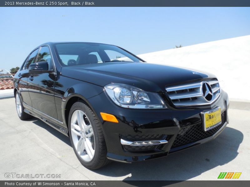 Black / Black 2013 Mercedes-Benz C 250 Sport