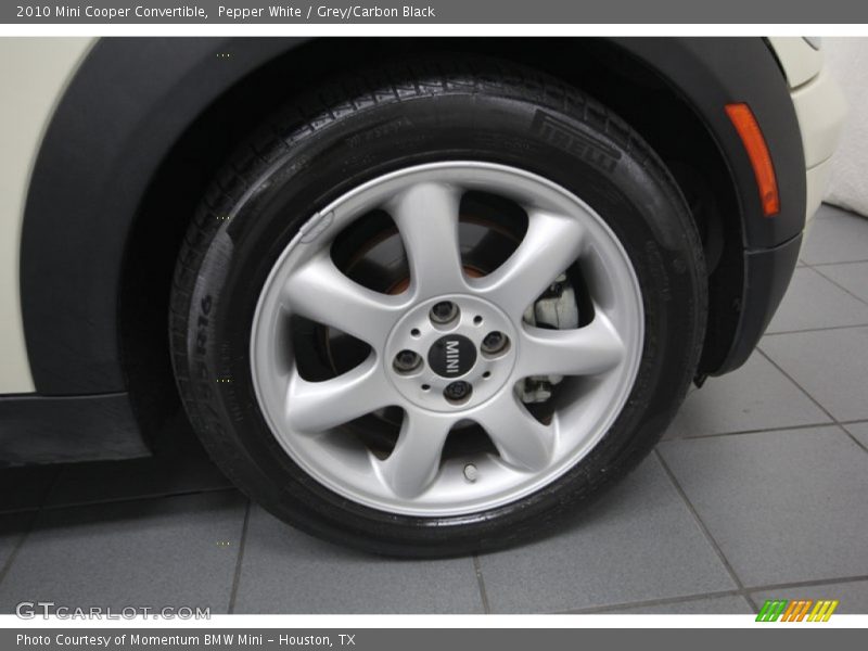 Pepper White / Grey/Carbon Black 2010 Mini Cooper Convertible
