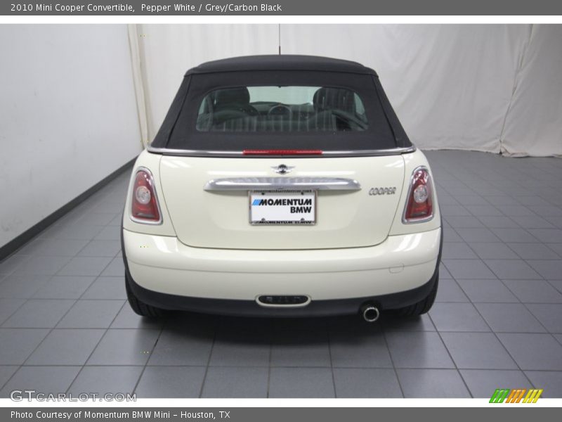 Pepper White / Grey/Carbon Black 2010 Mini Cooper Convertible