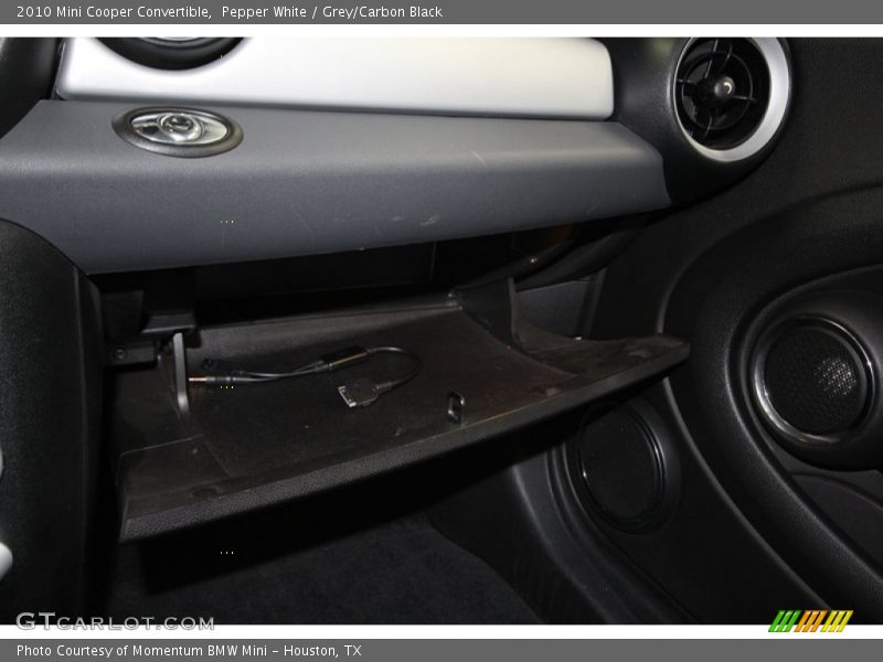 Pepper White / Grey/Carbon Black 2010 Mini Cooper Convertible