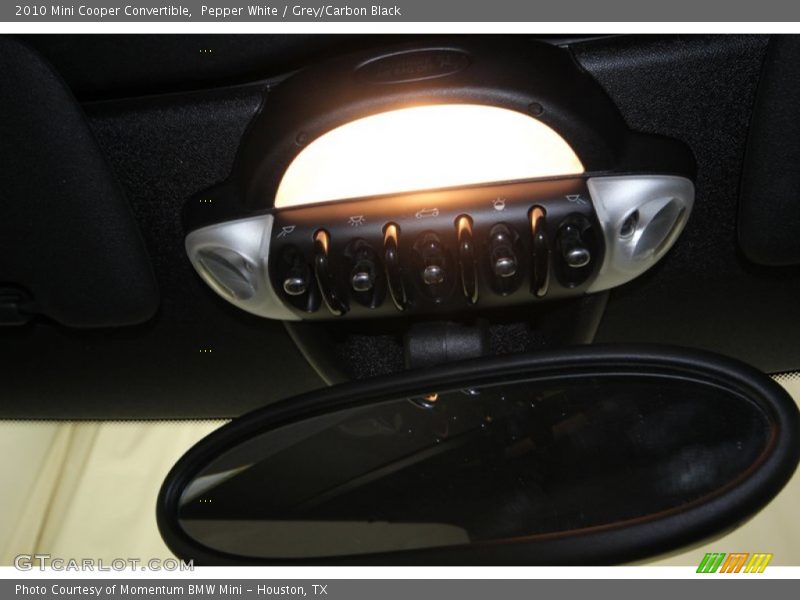 Pepper White / Grey/Carbon Black 2010 Mini Cooper Convertible