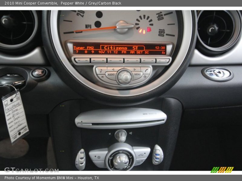 Pepper White / Grey/Carbon Black 2010 Mini Cooper Convertible
