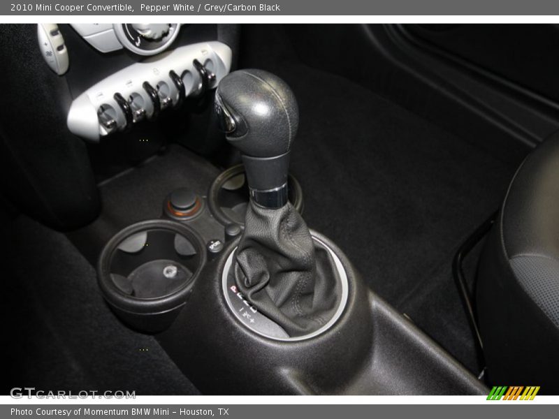 Pepper White / Grey/Carbon Black 2010 Mini Cooper Convertible