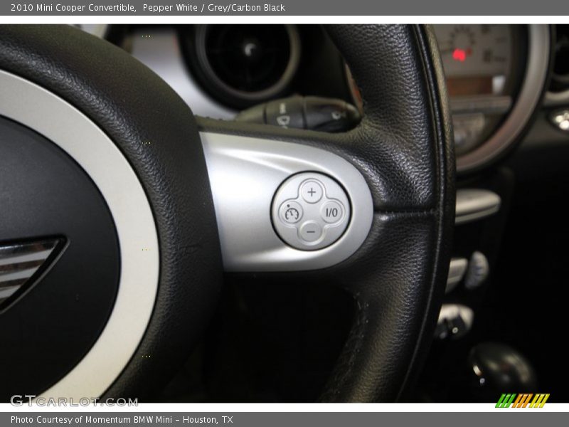 Pepper White / Grey/Carbon Black 2010 Mini Cooper Convertible