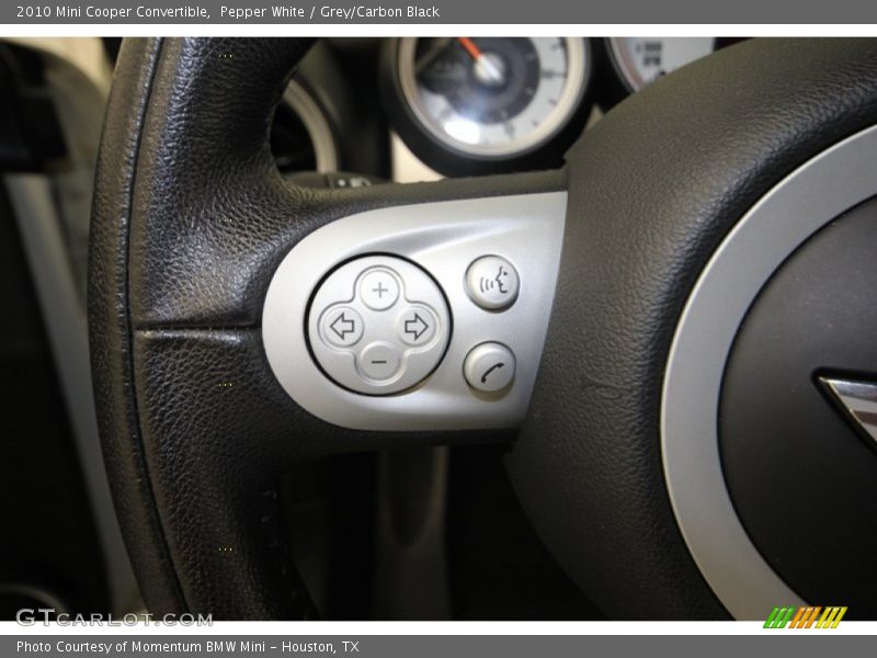Pepper White / Grey/Carbon Black 2010 Mini Cooper Convertible