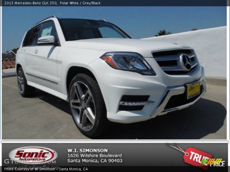 Polar White / Grey/Black 2013 Mercedes-Benz GLK 350
