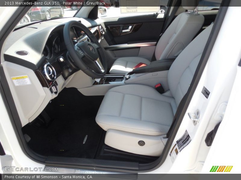 Polar White / Grey/Black 2013 Mercedes-Benz GLK 350