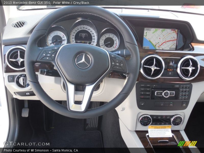 Polar White / Grey/Black 2013 Mercedes-Benz GLK 350