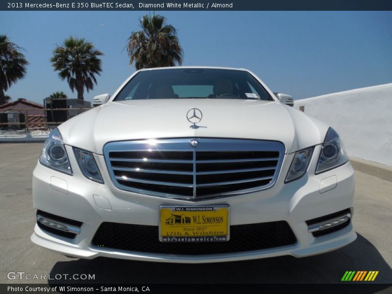 Diamond White Metallic / Almond 2013 Mercedes-Benz E 350 BlueTEC Sedan