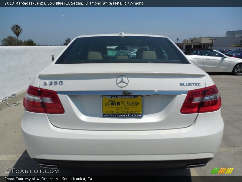 Diamond White Metallic / Almond 2013 Mercedes-Benz E 350 BlueTEC Sedan