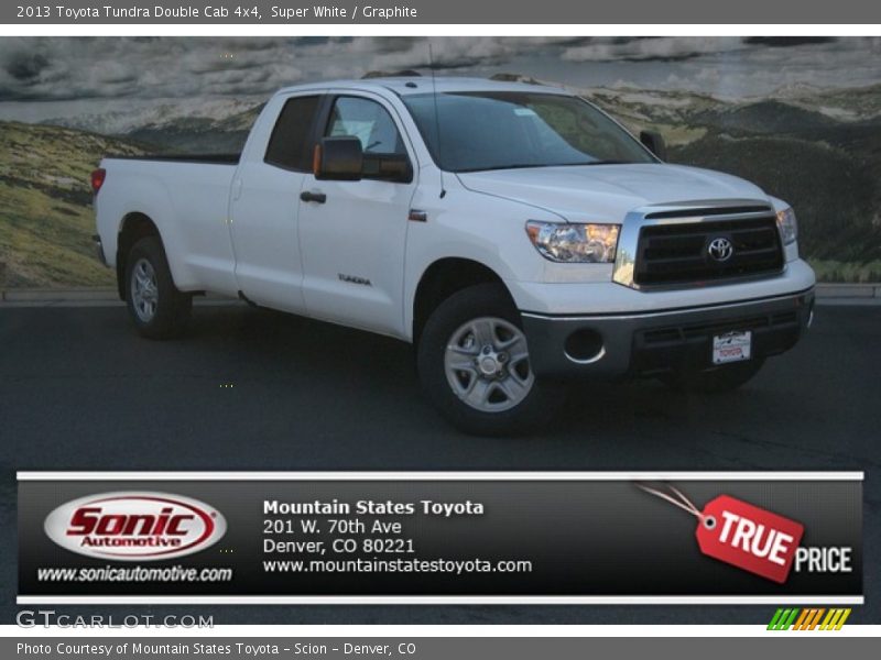 Super White / Graphite 2013 Toyota Tundra Double Cab 4x4