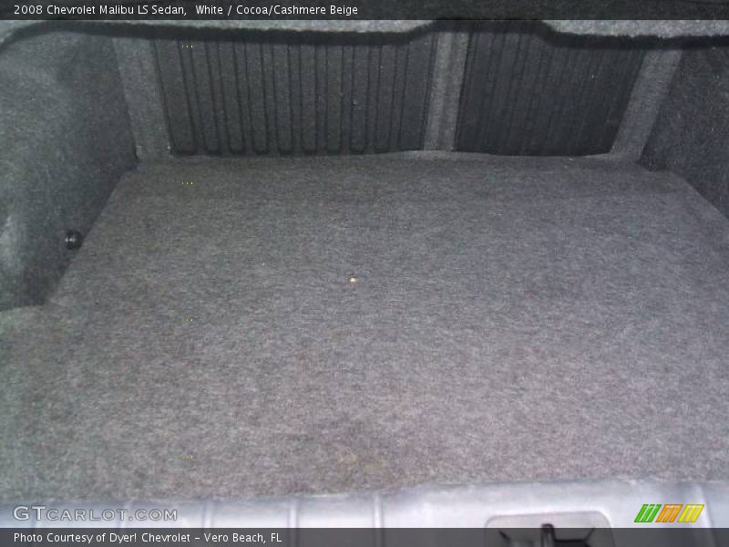 White / Cocoa/Cashmere Beige 2008 Chevrolet Malibu LS Sedan