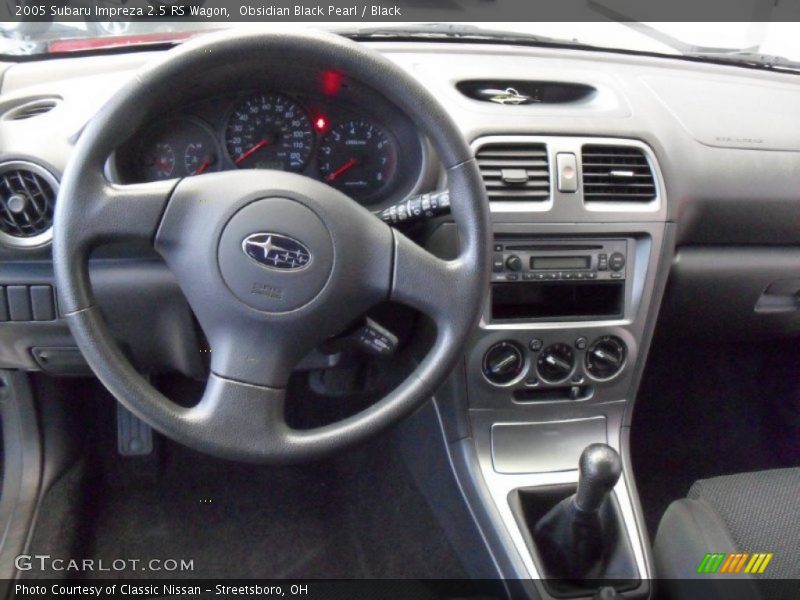 Obsidian Black Pearl / Black 2005 Subaru Impreza 2.5 RS Wagon