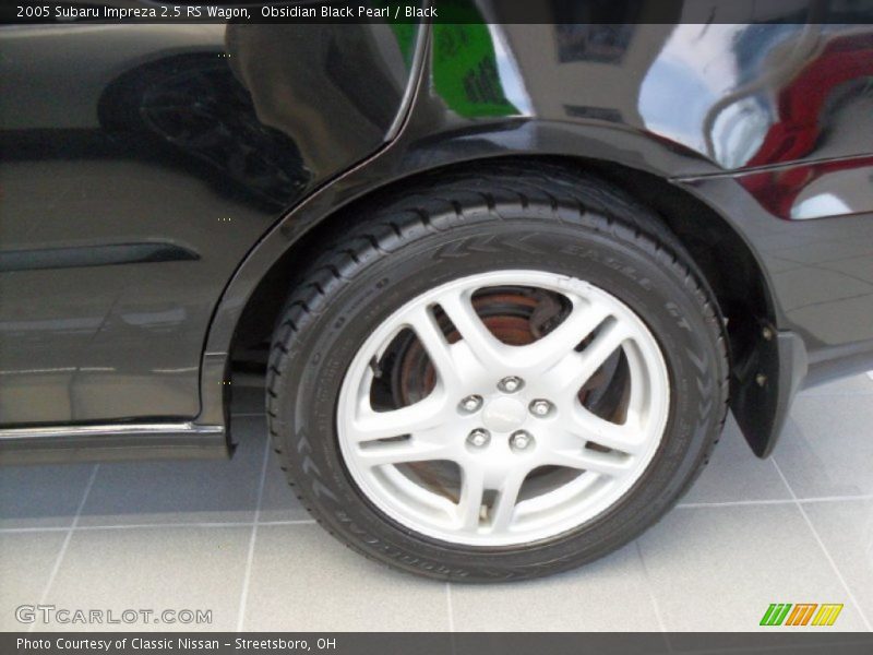 Obsidian Black Pearl / Black 2005 Subaru Impreza 2.5 RS Wagon