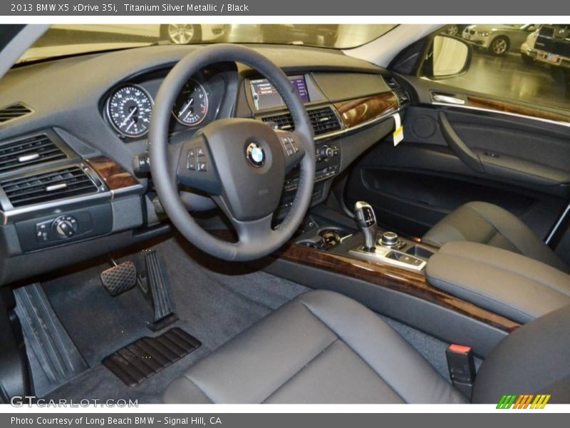 Titanium Silver Metallic / Black 2013 BMW X5 xDrive 35i