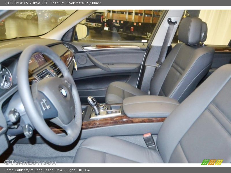 Titanium Silver Metallic / Black 2013 BMW X5 xDrive 35i