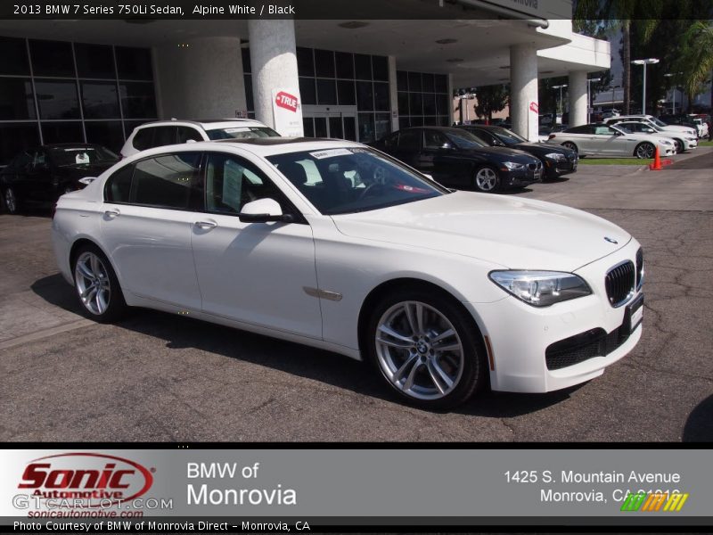 Alpine White / Black 2013 BMW 7 Series 750Li Sedan