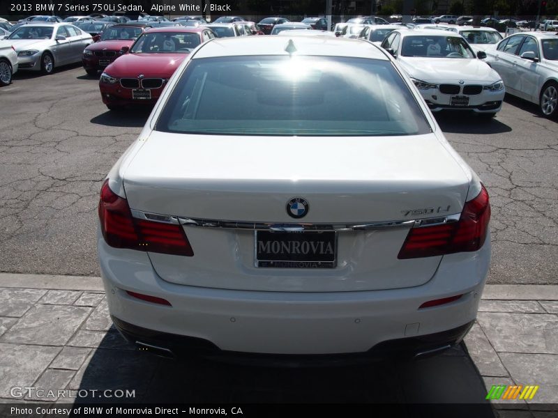 Alpine White / Black 2013 BMW 7 Series 750Li Sedan