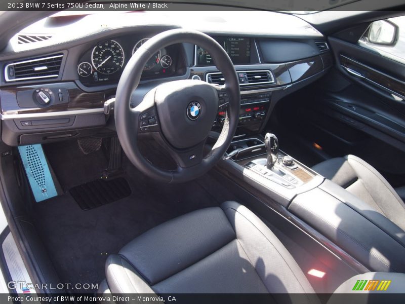 Alpine White / Black 2013 BMW 7 Series 750Li Sedan