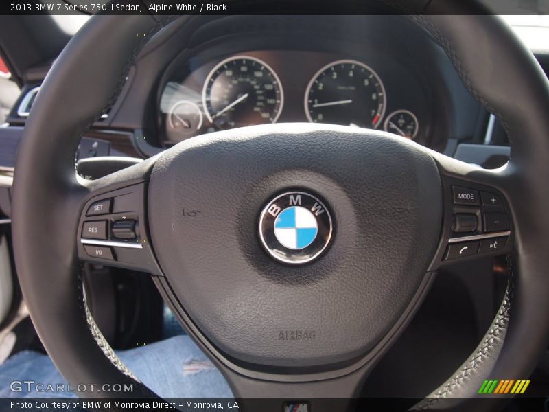 Alpine White / Black 2013 BMW 7 Series 750Li Sedan