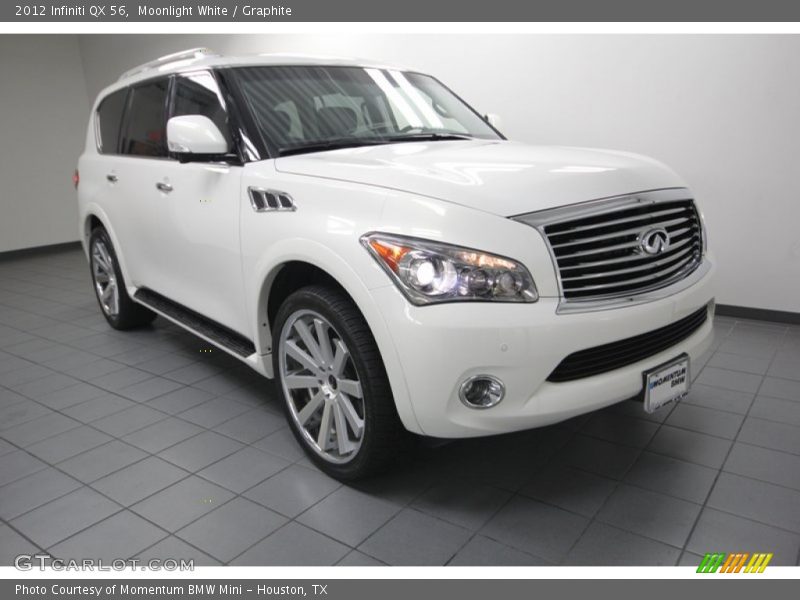 Moonlight White / Graphite 2012 Infiniti QX 56