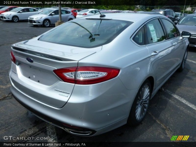 Ingot Silver Metallic / Charcoal Black 2013 Ford Fusion Titanium