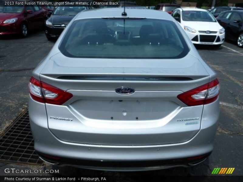 Ingot Silver Metallic / Charcoal Black 2013 Ford Fusion Titanium