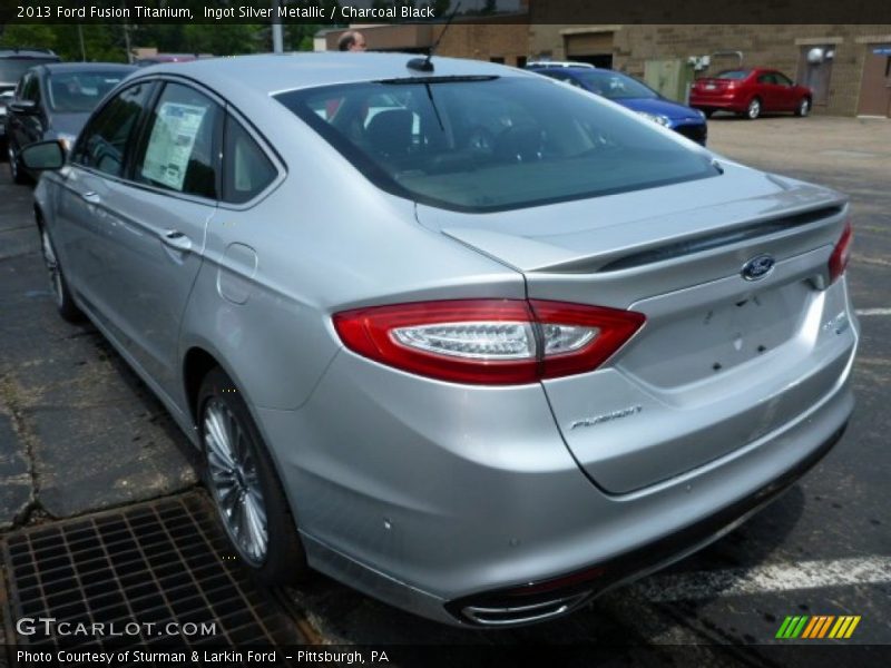 Ingot Silver Metallic / Charcoal Black 2013 Ford Fusion Titanium