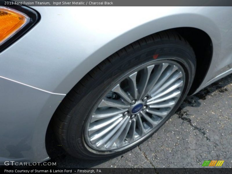 Ingot Silver Metallic / Charcoal Black 2013 Ford Fusion Titanium