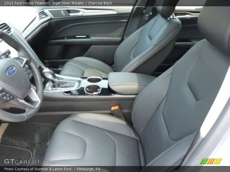 Ingot Silver Metallic / Charcoal Black 2013 Ford Fusion Titanium