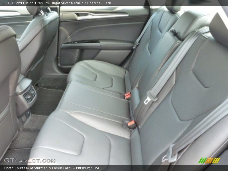 Ingot Silver Metallic / Charcoal Black 2013 Ford Fusion Titanium
