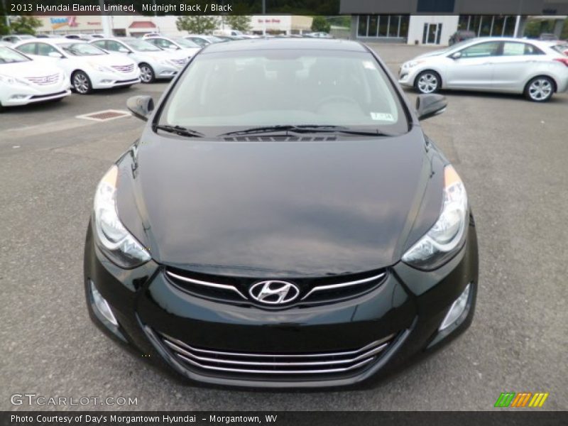 Midnight Black / Black 2013 Hyundai Elantra Limited