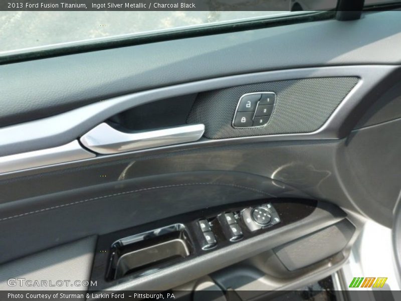 Ingot Silver Metallic / Charcoal Black 2013 Ford Fusion Titanium