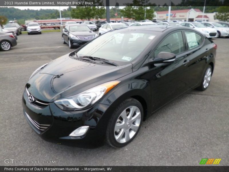 Midnight Black / Black 2013 Hyundai Elantra Limited