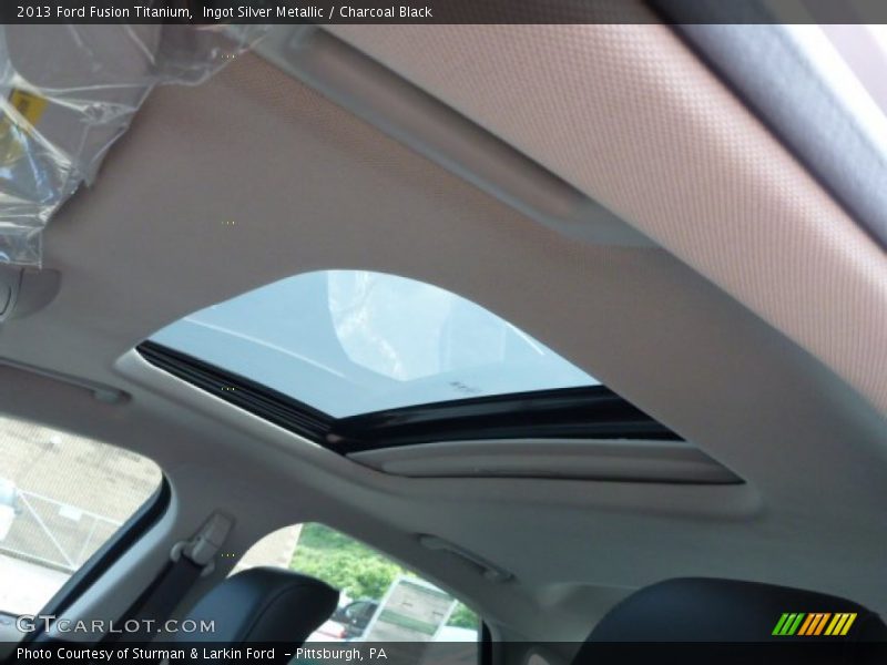 Ingot Silver Metallic / Charcoal Black 2013 Ford Fusion Titanium