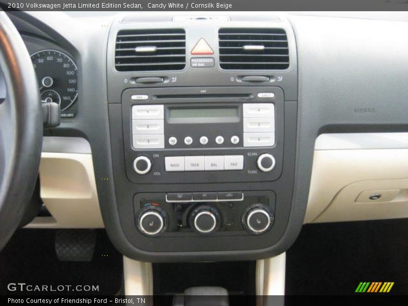 Candy White / Cornsilk Beige 2010 Volkswagen Jetta Limited Edition Sedan