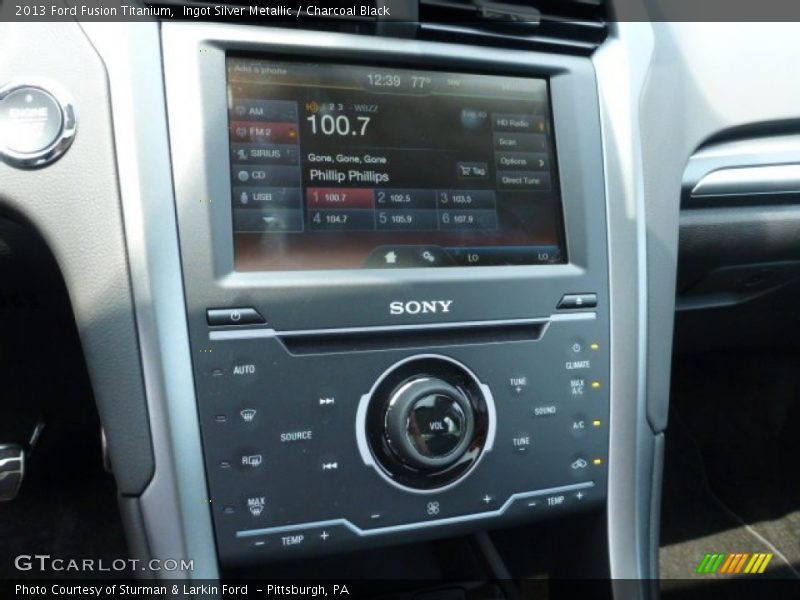Ingot Silver Metallic / Charcoal Black 2013 Ford Fusion Titanium