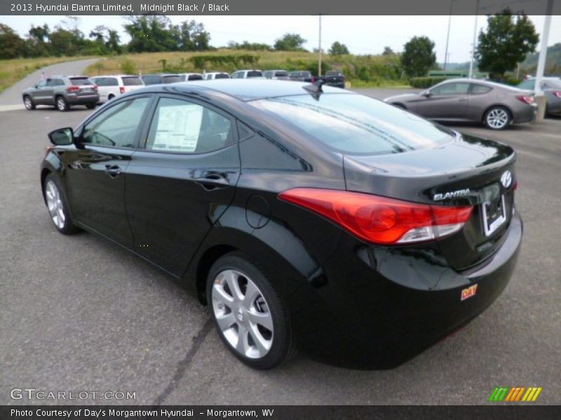 Midnight Black / Black 2013 Hyundai Elantra Limited
