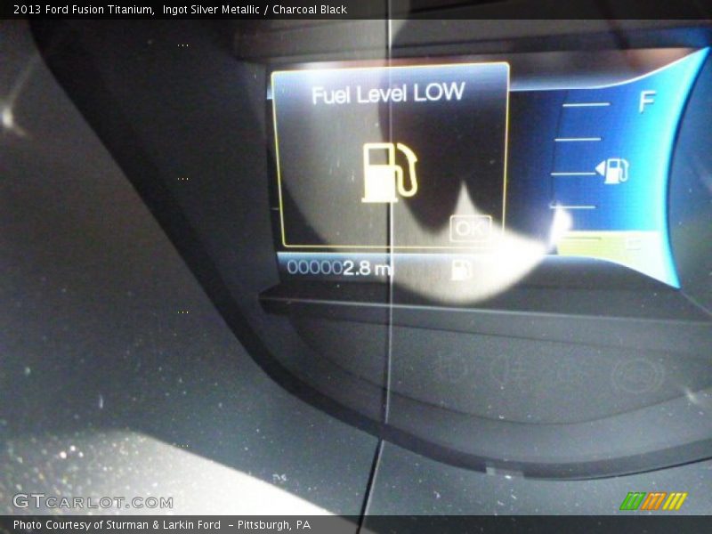 Ingot Silver Metallic / Charcoal Black 2013 Ford Fusion Titanium