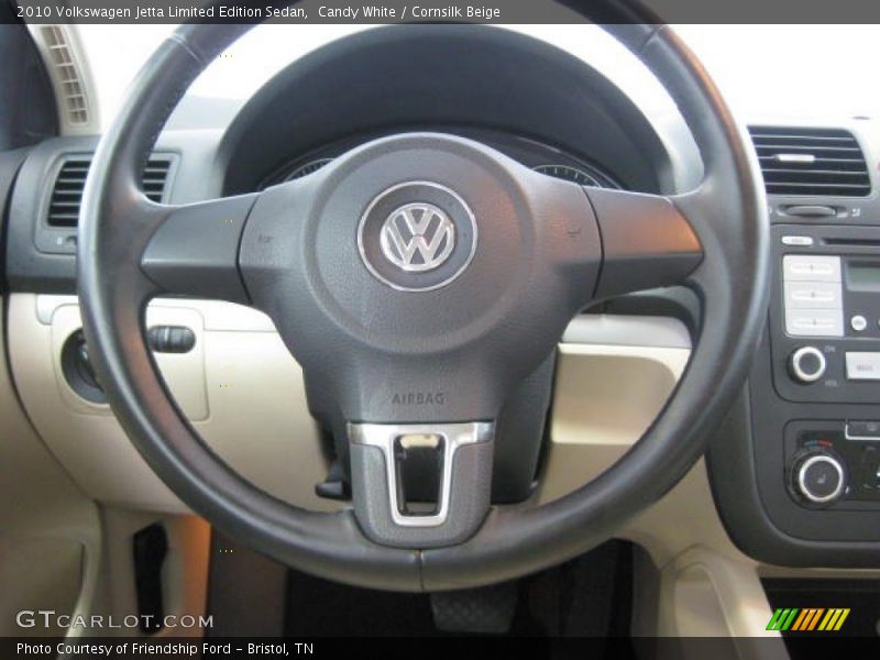 Candy White / Cornsilk Beige 2010 Volkswagen Jetta Limited Edition Sedan