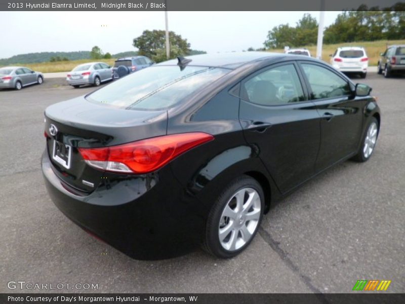 Midnight Black / Black 2013 Hyundai Elantra Limited