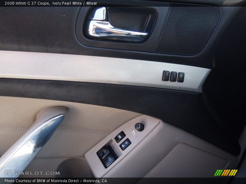 Ivory Pearl White / Wheat 2008 Infiniti G 37 Coupe