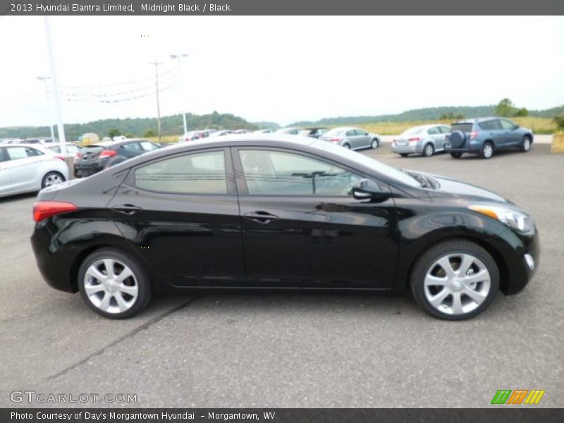 Midnight Black / Black 2013 Hyundai Elantra Limited