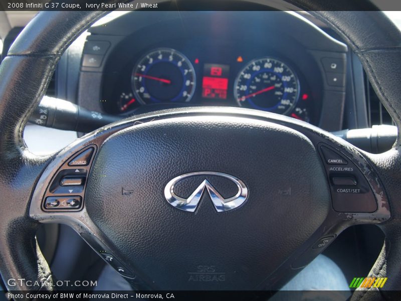 Ivory Pearl White / Wheat 2008 Infiniti G 37 Coupe