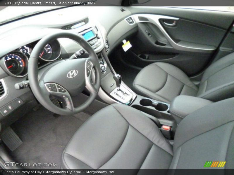 Midnight Black / Black 2013 Hyundai Elantra Limited
