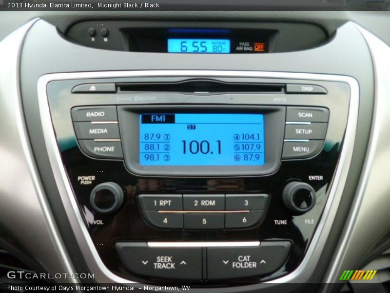 Midnight Black / Black 2013 Hyundai Elantra Limited