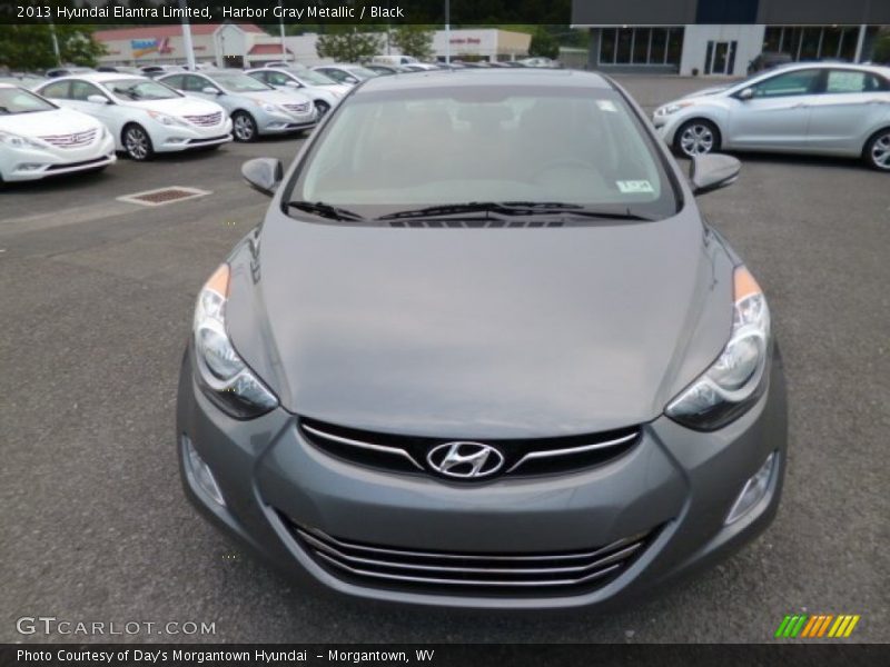 Harbor Gray Metallic / Black 2013 Hyundai Elantra Limited