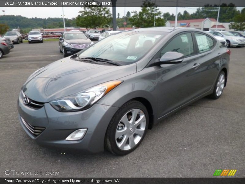 Harbor Gray Metallic / Black 2013 Hyundai Elantra Limited