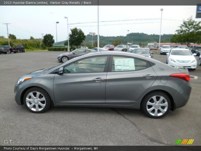 Harbor Gray Metallic / Black 2013 Hyundai Elantra Limited