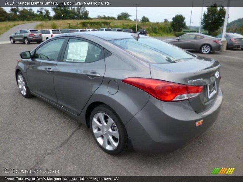 Harbor Gray Metallic / Black 2013 Hyundai Elantra Limited